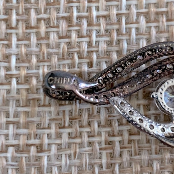 Ralph Lauren Sterling Silver CZ Marked Pendant - Picture 3 of 5